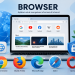 Ilustrasi apa itu browser untuk mengakses internet