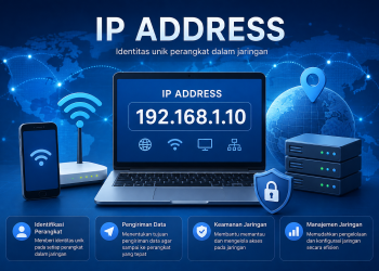Ilustrasi apa itu IP address dalam jaringan internet