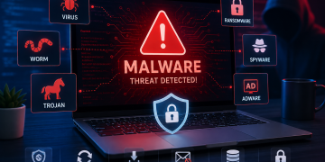 Ilustrasi apa itu malware dan ancaman keamanan digital