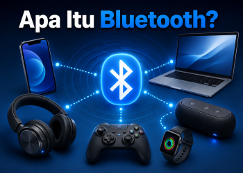 Ilustrasi apa itu Bluetooth dan koneksi perangkat nirkabel