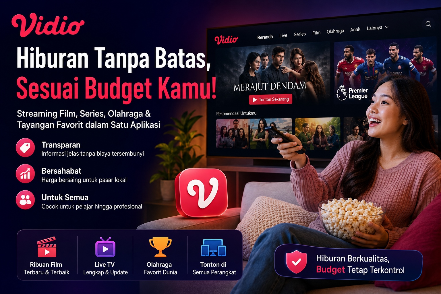 Rincian Harga Paket Vidio Terbaru